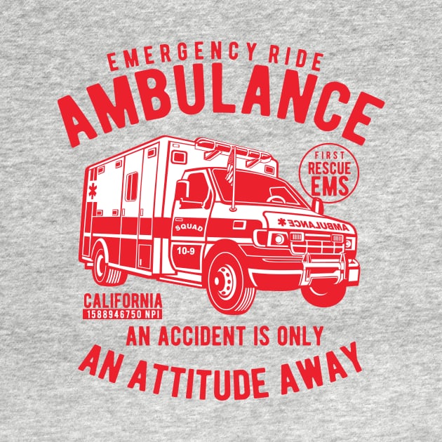 AMBULANCE, EMERGENCY RIDE by BlackSideDesign